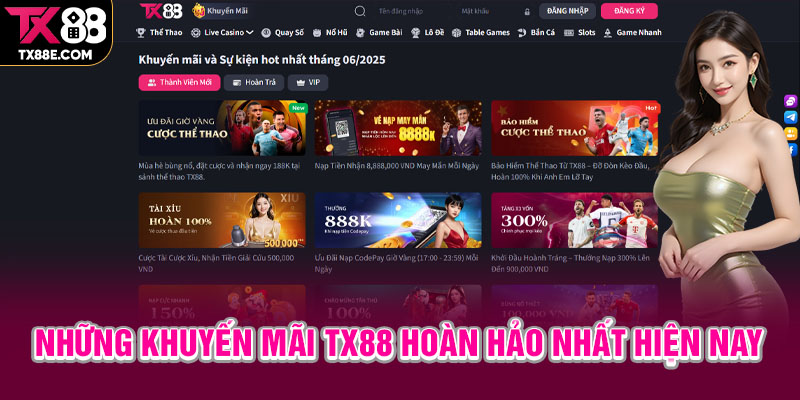 Những khuyến mãi TX88 hoàn hảo nhất hiện nay